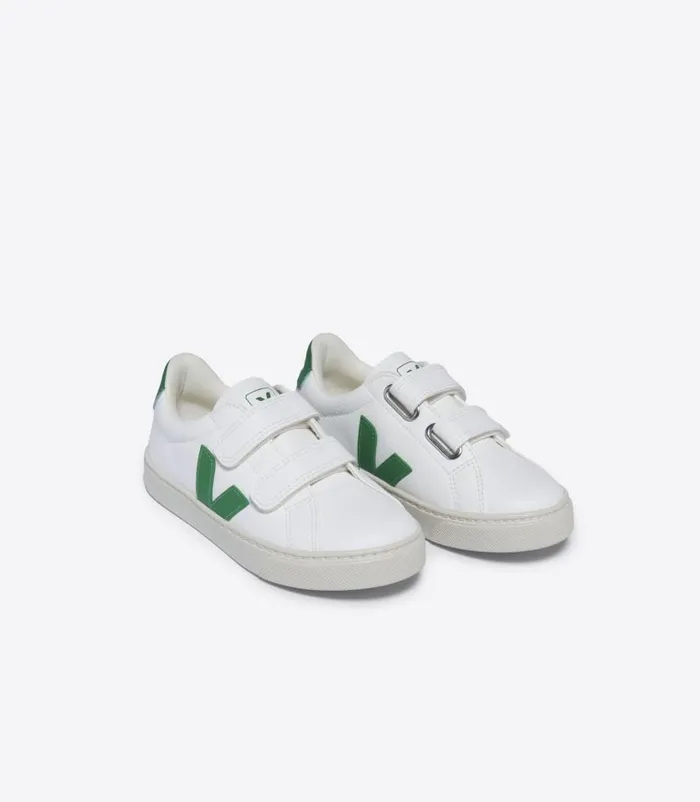 VEJA Esplar Kids ESPLAR LEATHER WHITE EMERAUDE