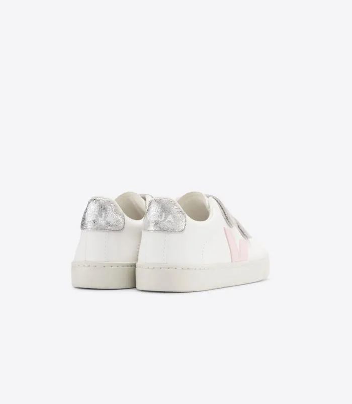 VEJA Esplar Kids ESPLAR LEATHER WHITE PETALE SILVER