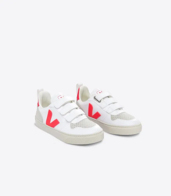 VEJA V10 Kids V10 CWL WHITE ROSE FLUO