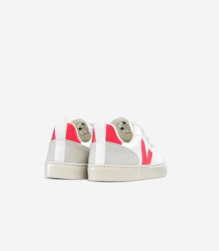 VEJA V10 Kids V10 CWL WHITE ROSE FLUO