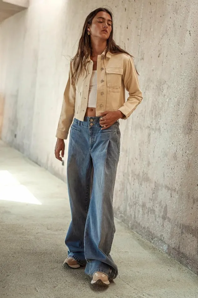 Vera Wide Leg Jeans Light Wash Women Bohme Denim
