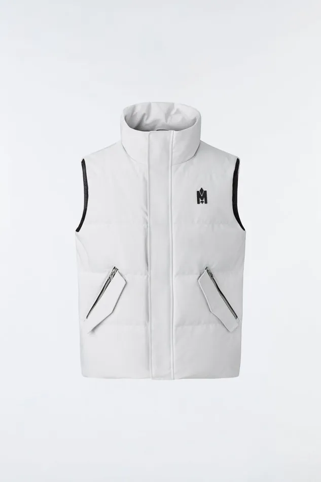 Vests Men Mackage JOSEPH Nordic Tech Down Vest With Funnel Collar Trench