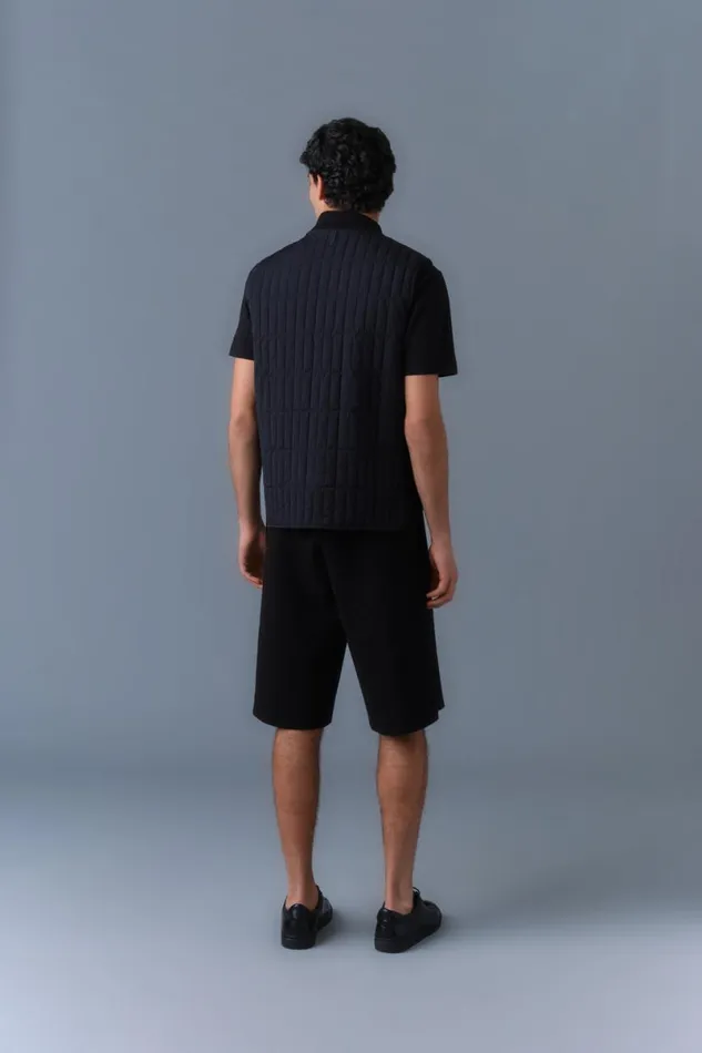Vests Men Mackage LEVI Light Down Vertical Quilted Vest Black Vests Men Mackage LEVI Light Down Vertical Quilted Vest Black