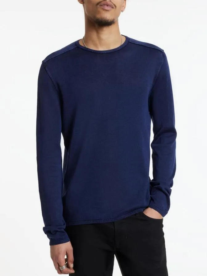 WALTER CREW NECK SWEATER Black Clothing John Varvatos Sweaters
