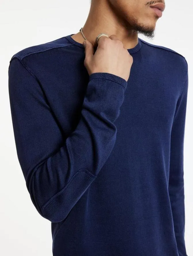 WALTER CREW NECK SWEATER Black Clothing John Varvatos Sweaters