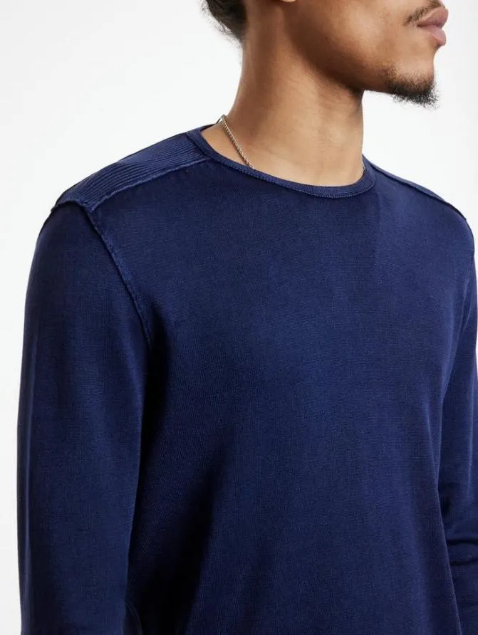 WALTER CREW NECK SWEATER Black Clothing John Varvatos Sweaters