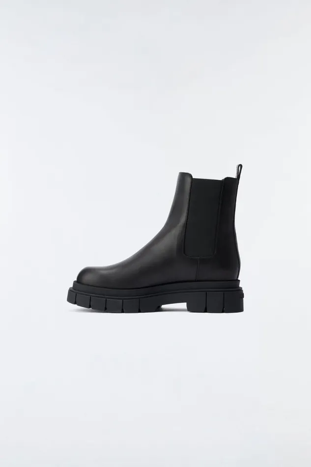 Winter Boots Men Mackage STORM Unlined Lug Sole R Leather Chelsea Boot For Men Black Winter Boots Men Mackage STORM Unlined Lug Sole R Leather Chelsea Boot For Men Black