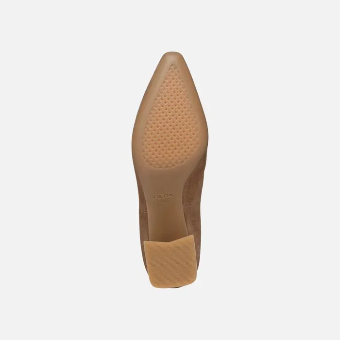 Woman Geox Ankle Boots GISELDA WOMAN Mud Medium Heel Ankle Boots Mud