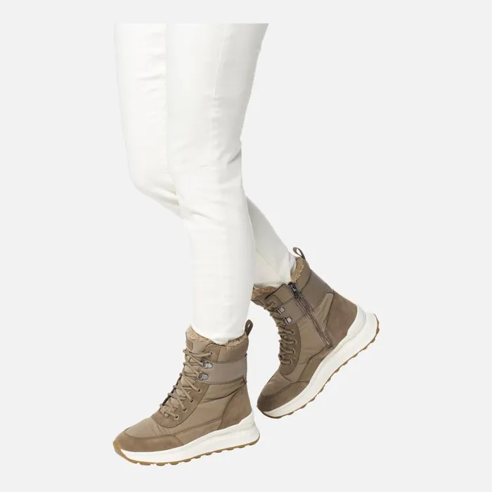 Woman Geox Ankle Boots SPHERICA ACTIF X2 ABX WOMAN Taupe Waterproof Ankle Boots Taupe