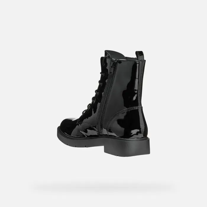 Woman Geox Ankle Boots SPHERICA EC1 WOMAN Black Ankle Boots With Laces Black