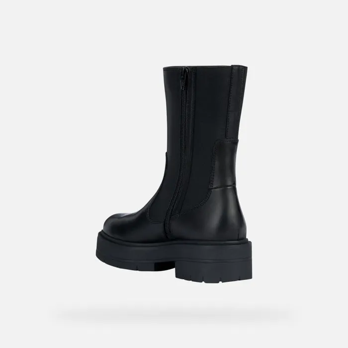 Woman Geox Ankle Boots SPHERICA EC7 K Chelsea Boots Black Woman Geox Black