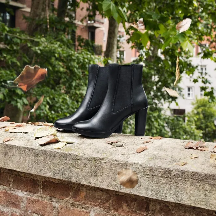 Woman Geox Ankle Boots WALK PLEASURE HighHeel Ankle Boots Black Woman Geox Black