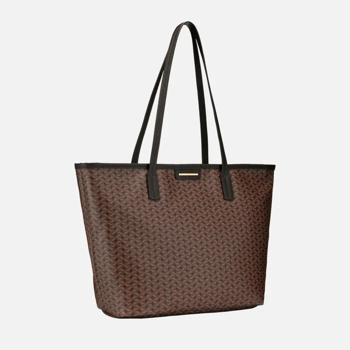 Woman Geox Bags GARDREN S WOMAN Dark Brown Shoulder Bag Dark Brown