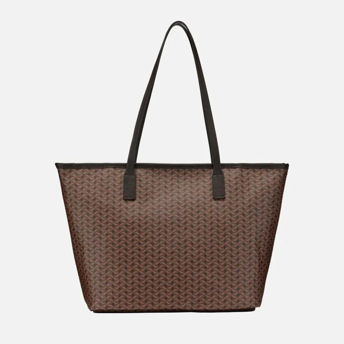Woman Geox Bags GARDREN S WOMAN Dark Brown Shoulder Bag Dark Brown