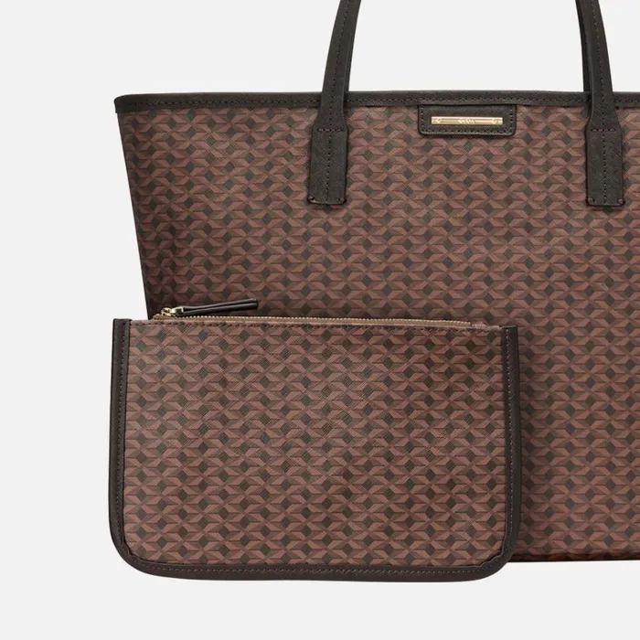 Woman Geox Bags GARDREN S WOMAN Dark Brown Shoulder Bag Dark Brown