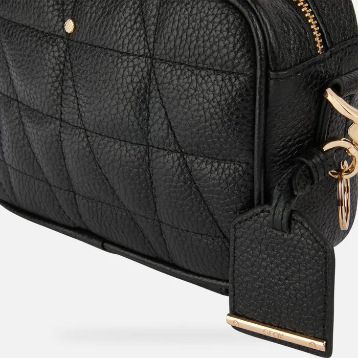 Woman Geox Bags NARCISIA WOMAN Black Crossbody Bag Black