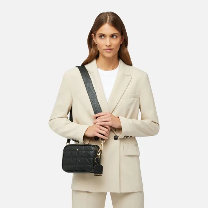 Woman Geox Bags NARCISIA WOMAN Black Crossbody Bag Black