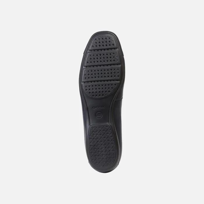 Woman Geox Ballerinas ANNYTAH D Leather Ballerina Flats Navy Woman Geox Navy