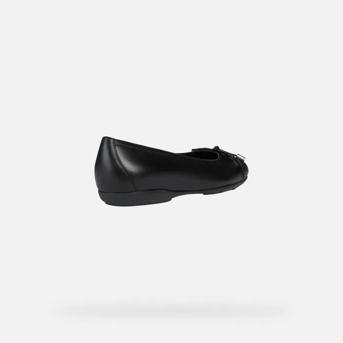 Woman Geox Ballerinas ANNYTAH Women039s Black Leather Ballerina Flats SS Black