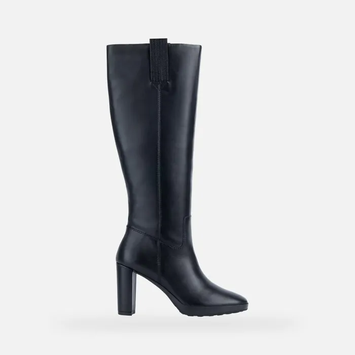 Woman Geox Boots WALK PLEASURE 85 A High Heel Boots Black Woman Geox Black