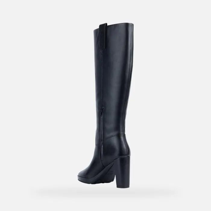Woman Geox Boots WALK PLEASURE 85 A High Heel Boots Black Woman Geox Black