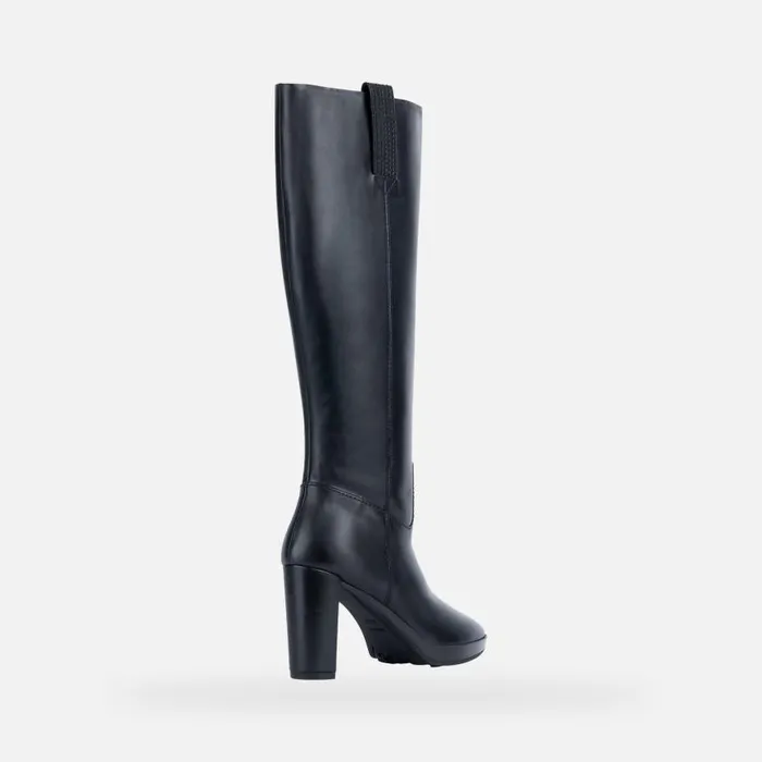 Woman Geox Boots WALK PLEASURE 85 A High Heel Boots Black Woman Geox Black