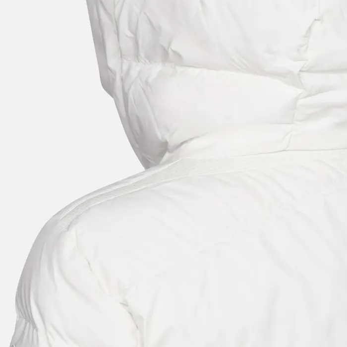 Woman Geox Down Jackets DALYLA WOMAN Blanc De Blanc Fulllength Quilted Coat Blanc De Blanc