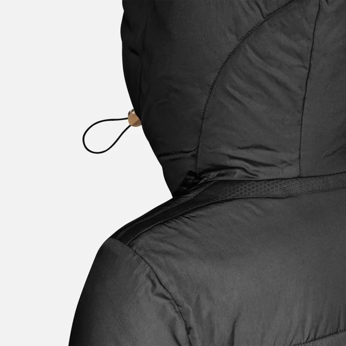 Woman Geox Jackets DAMIANA WOMAN Black Long Parka Black
