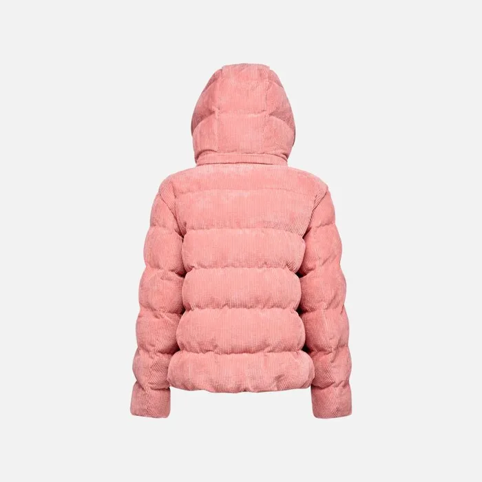 Woman Geox Jackets LOISIA WOMAN Dusty Rose Quilted Jacket Dusty Rose