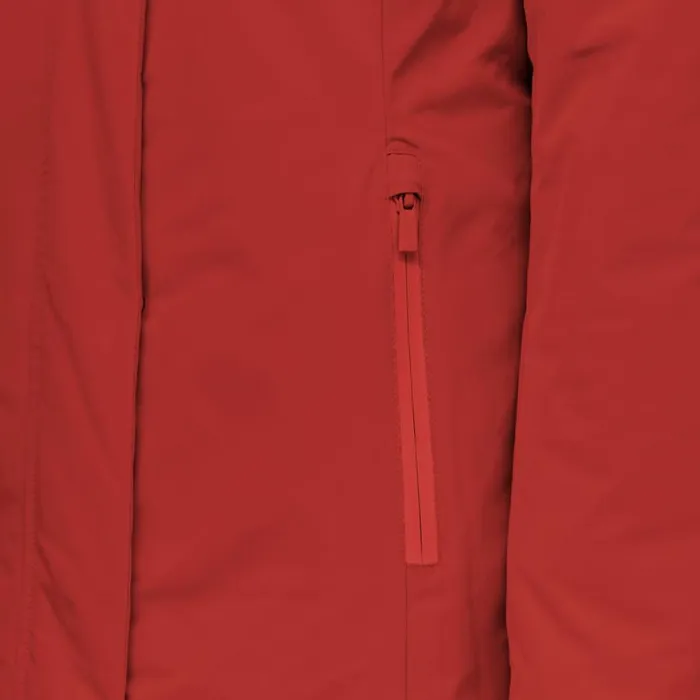Woman Geox Jackets SPHERICA WOMAN Red Dahlia Long Parka Red Dahlia