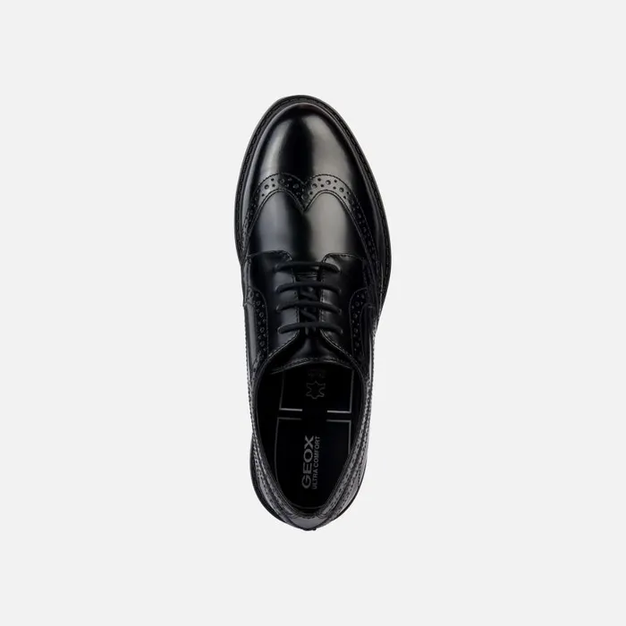 Woman Geox Lace Ups And Brogues WALK PLEASURE B LaceUp Shoes Black Woman Geox Black