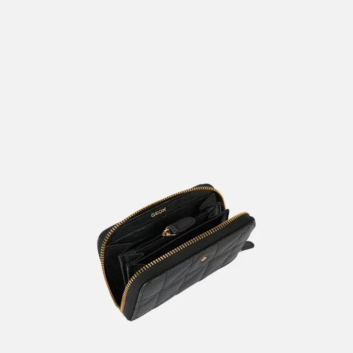 Woman Geox Purses And Wallets WALLET WOMAN Black Wallet Black
