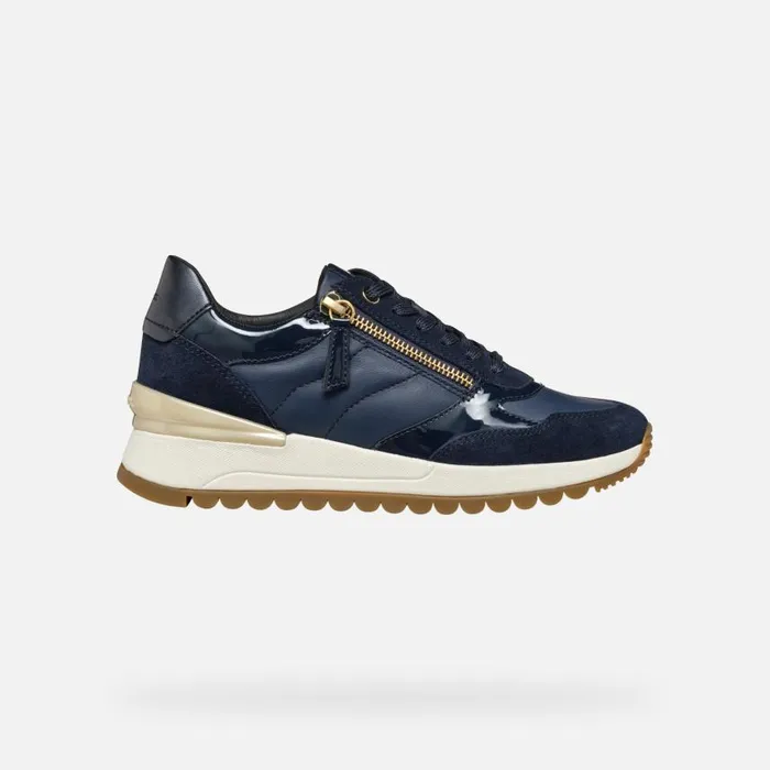 Woman Geox Sneakers DESYA WOMAN Navy Low Top Sneakers Navy