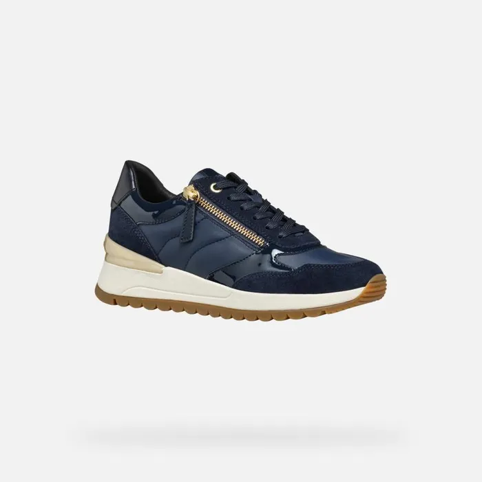 Woman Geox Sneakers DESYA WOMAN Navy Low Top Sneakers Navy