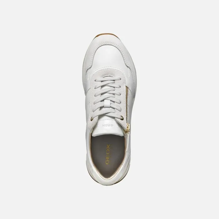 Woman Geox Sneakers DESYA WOMAN WhiteOff White Low Top Sneakers Whiteoff White