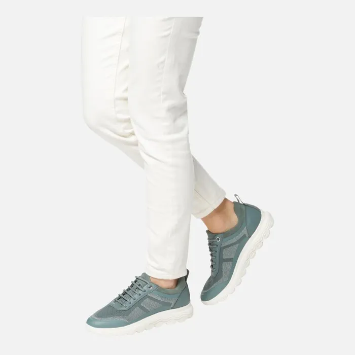 Woman Geox Sneakers SPHERICA WOMAN Sage Low Top Sneakers Sage