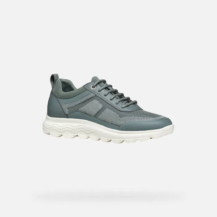 Woman Geox Sneakers SPHERICA WOMAN Sage Low Top Sneakers Sage