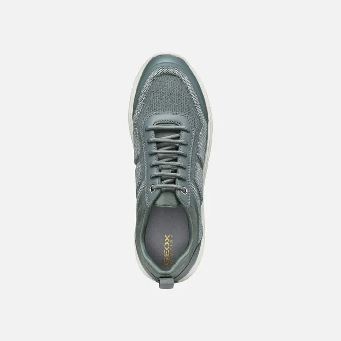 Woman Geox Sneakers SPHERICA WOMAN Sage Low Top Sneakers Sage