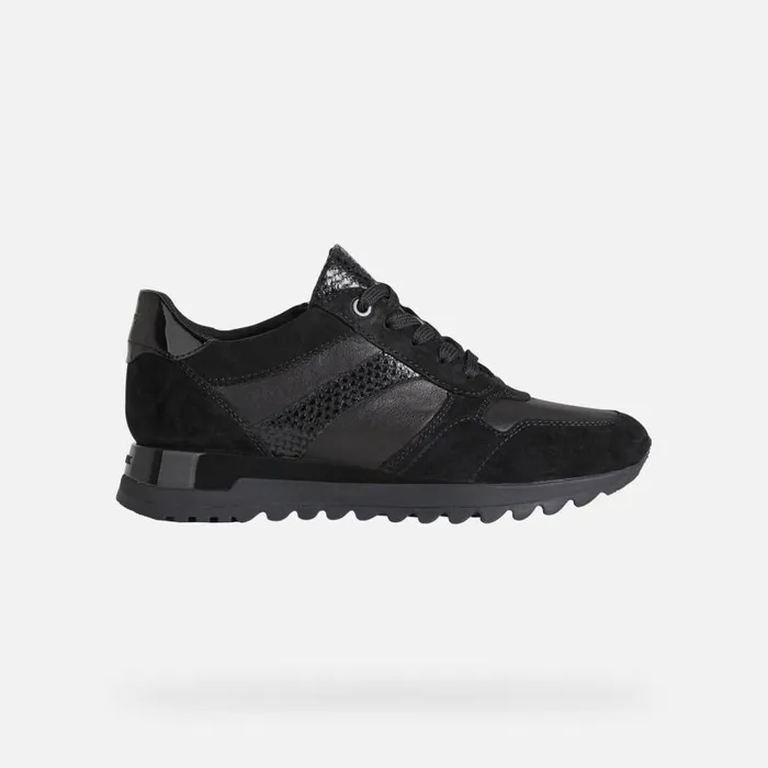 Woman Geox Sneakers TABELYA A Low Top Sneakers Black Woman Geox Black