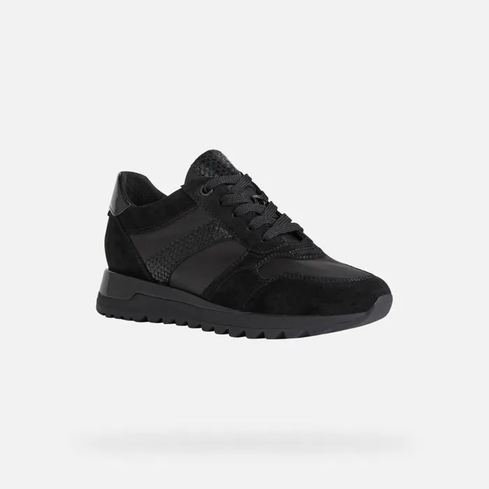 Woman Geox Sneakers TABELYA A Low Top Sneakers Black Woman Geox Black