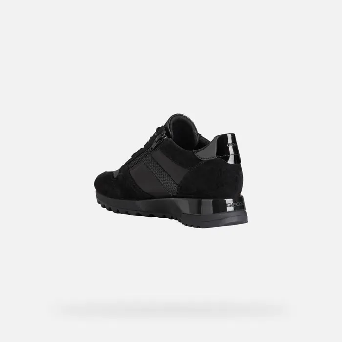 Woman Geox Sneakers TABELYA A Low Top Sneakers Black Woman Geox Black