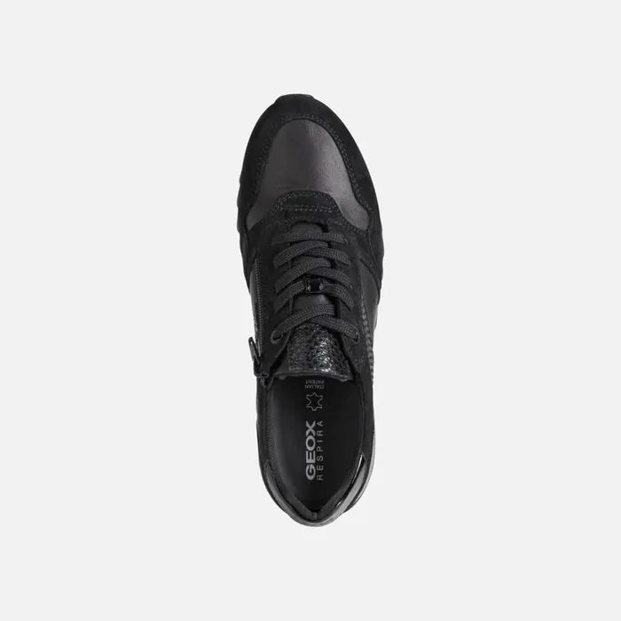 Woman Geox Sneakers TABELYA A Low Top Sneakers Black Woman Geox Black