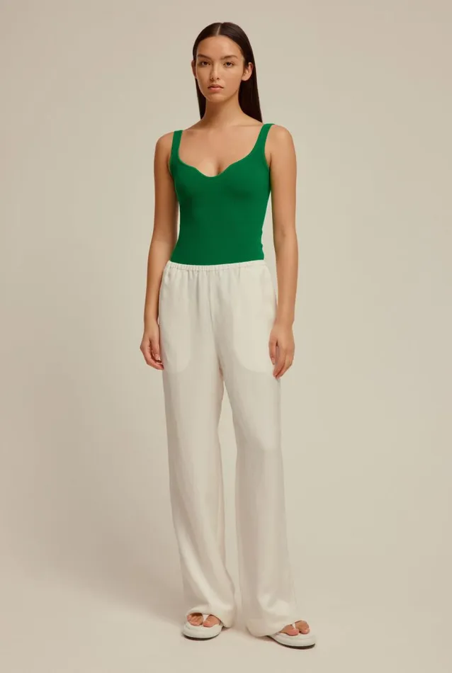 Woman Venroy Knitwear Cotton Knitted Bodysuit