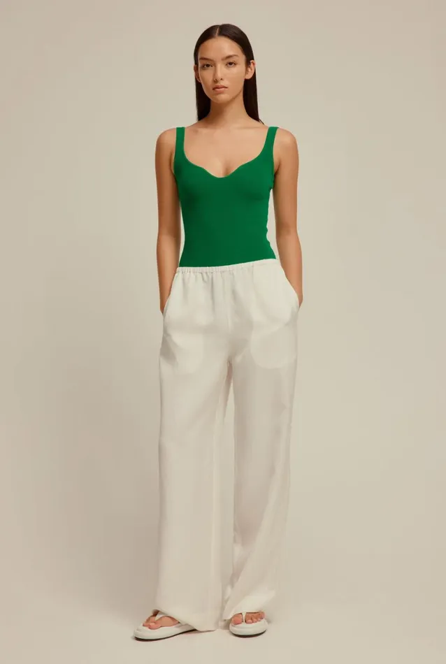 Woman Venroy Knitwear Cotton Knitted Bodysuit