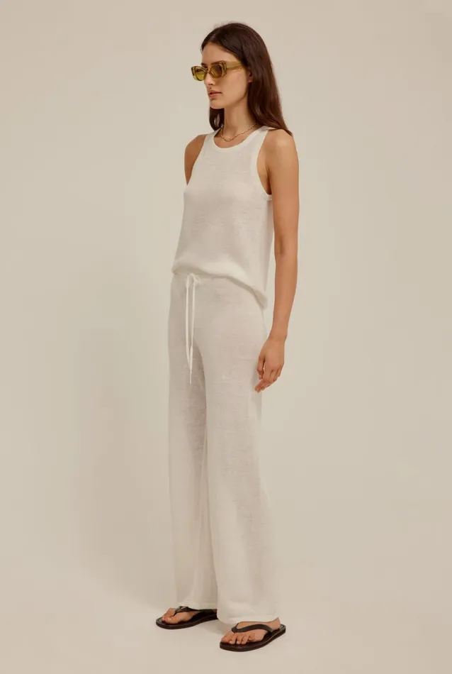 Woman Venroy Knitwear Linen Knitted Tank