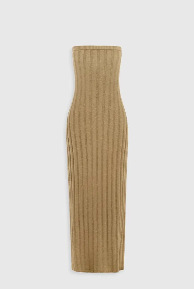 Woman Venroy Knitwear Rib Knit Tube Dress