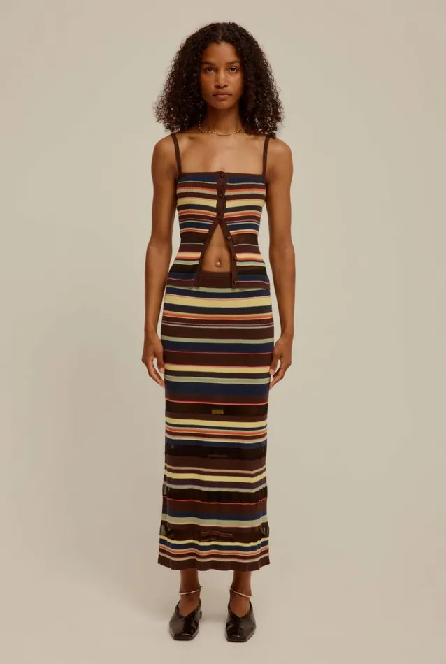 Woman Venroy Knitwear Ribbed Stripe Cami