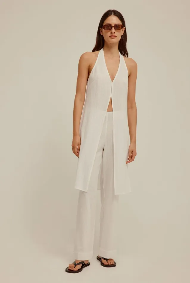 Woman Venroy Pants Crinkle Cotton Relaxed Trouser