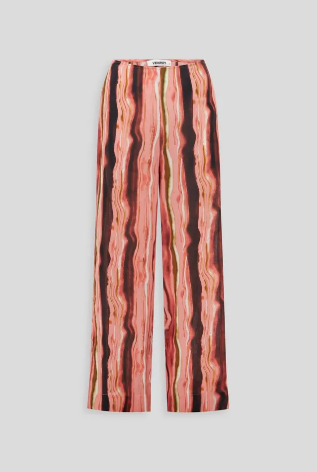 Woman Venroy Pants Crinkle Cotton Relaxed Trouser