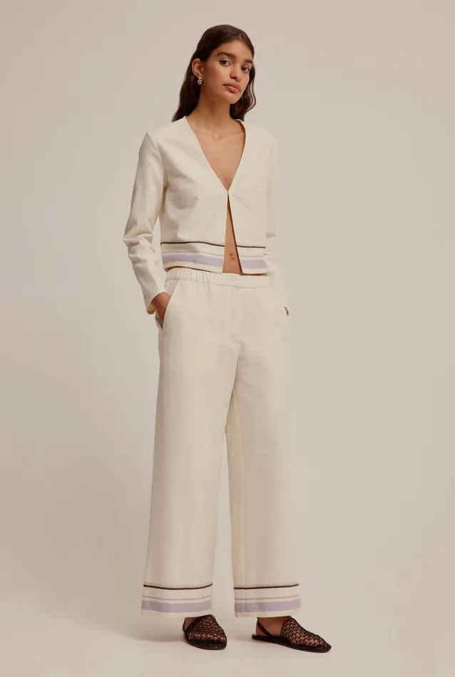 Woman Venroy Pants Relaxed Border Pant
